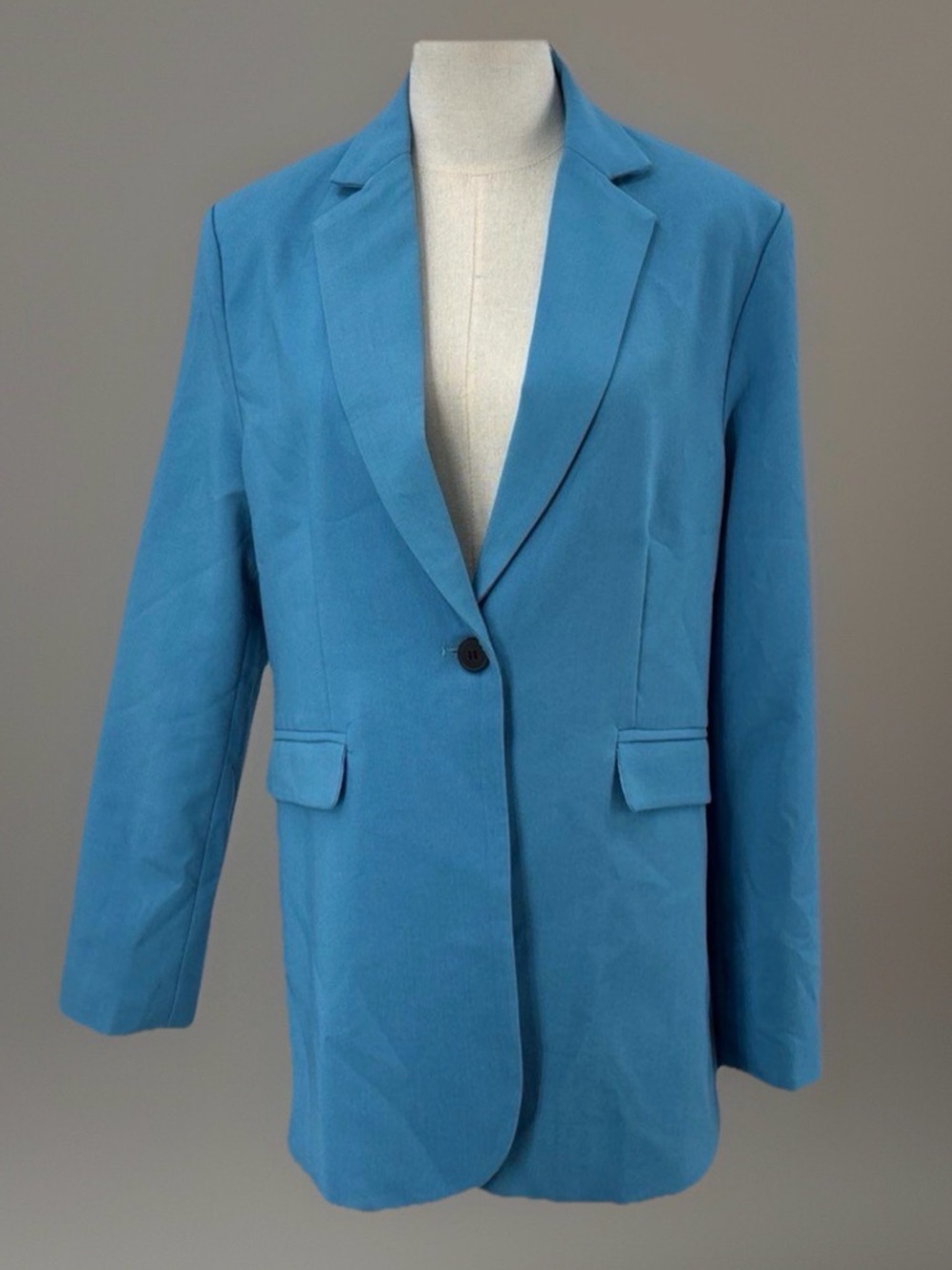 Deluc Women's Single-Button Notch Lapel Blazer in Sky Blue - Picture 2 of 9